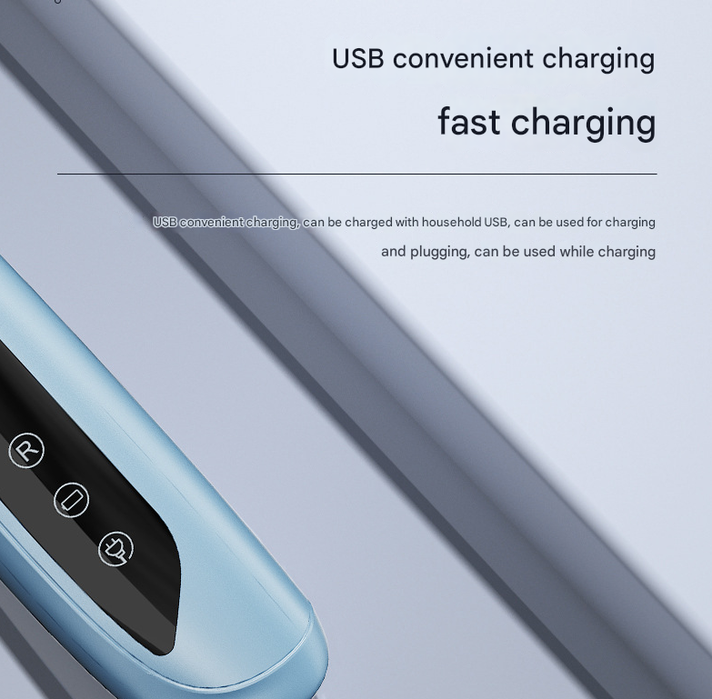 Blue Precision Pet Paw Trimmer - Waterproof & Rechargeable Grooming Clipper for Dog & Cat Paws, Eyes, and Ears