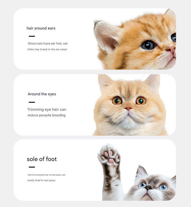 Blue Precision Pet Paw Trimmer - Waterproof & Rechargeable Grooming Clipper for Dog & Cat Paws, Eyes, and Ears