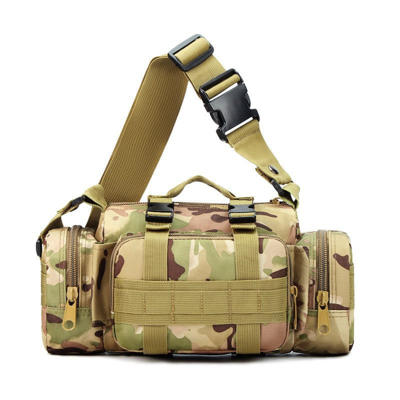CP camouflage Tactical Outdoor Waist Bag - Durable Multi-functional Crossbody Shoulder Pack for Men & Women