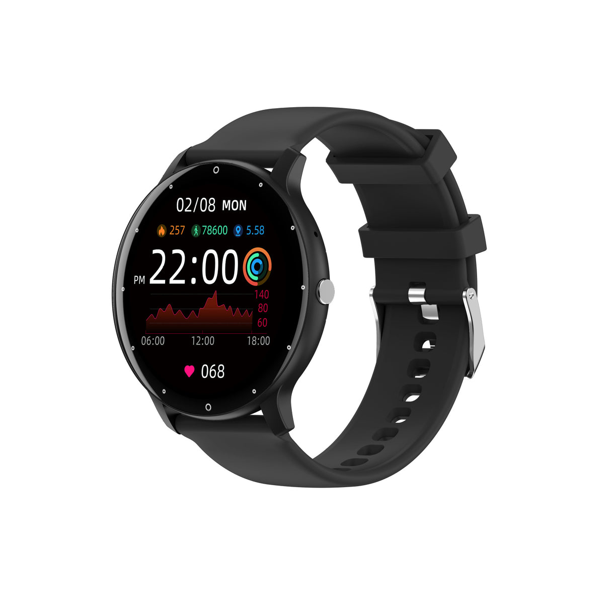 Feature-Rich Smartwatch: 1.28 HD Display Bluetooth Calling Extensive Sports Tracking (black)