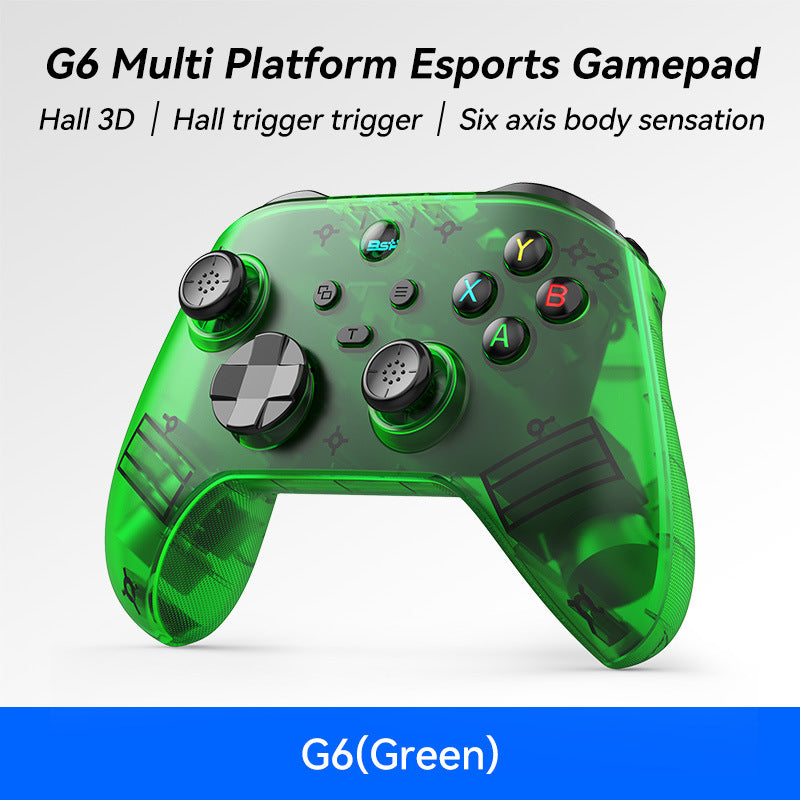 G6 Pro Wireless Gaming Controller - Hall Joysticks & Triggers, Multi-Platform, Six-Axis Gyro, Turbo & Macro(green)