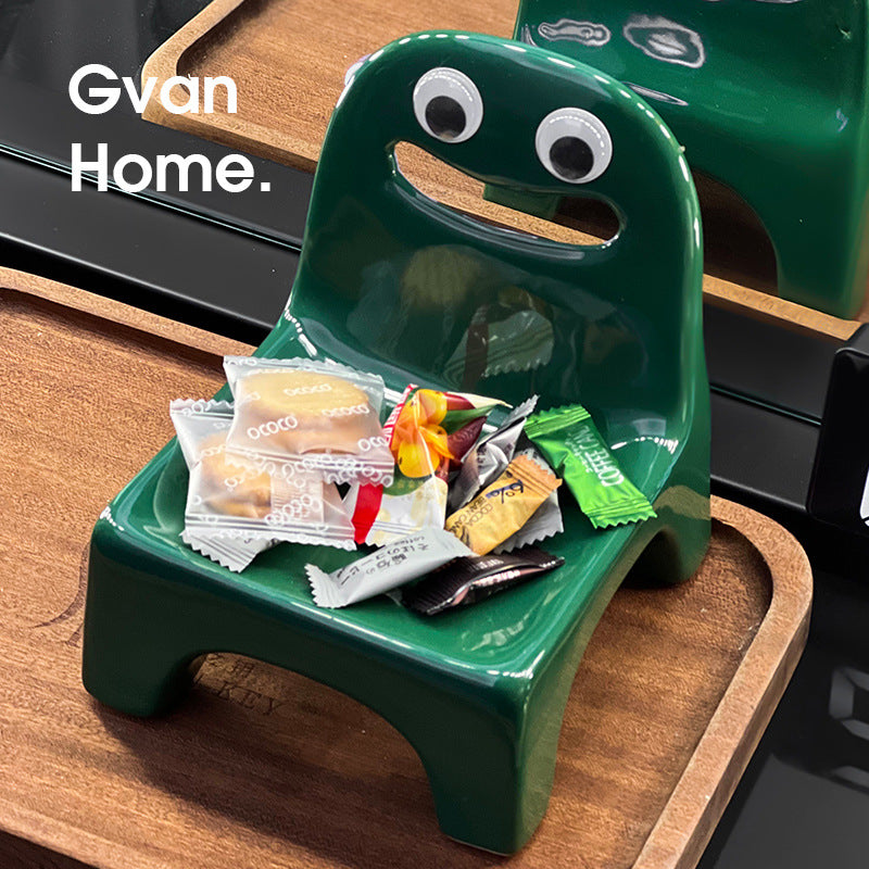 Artisan Medium-High Fired Ceramic Serving Tray - Handcrafted Home Decor Piece(red)