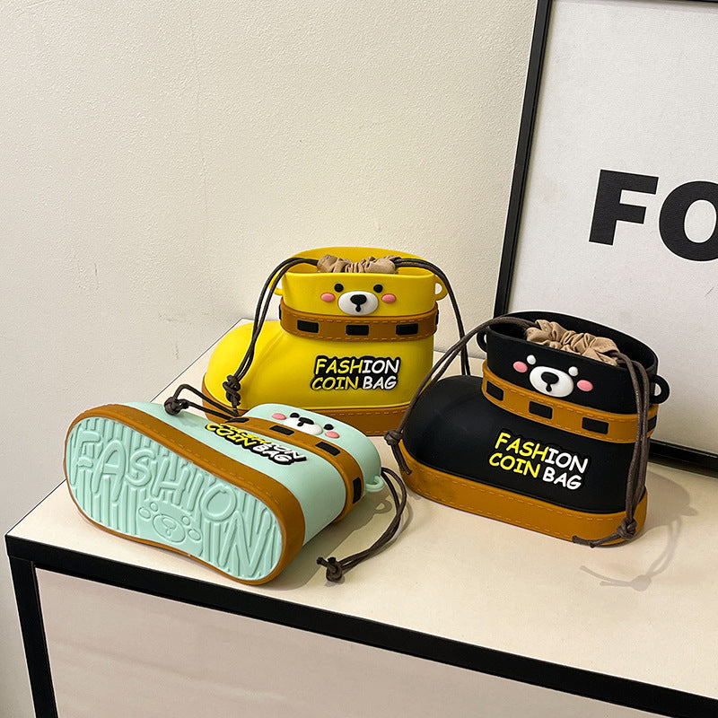 Adjustable Silicone Crossbody Bag - Multi-Way Lightweight Purse with Spacious Design(yellow)