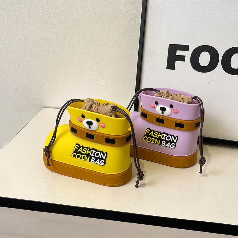 Adjustable Silicone Crossbody Bag - Multi-Way Lightweight Purse with Spacious Design(khaki)