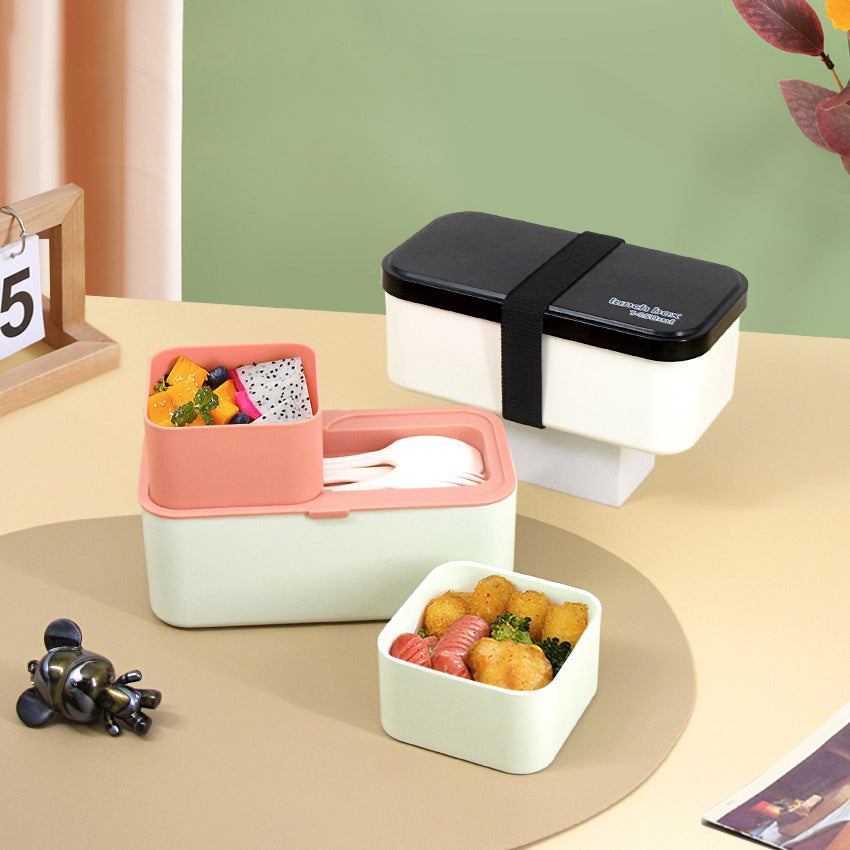 Eco - Friendly Lunch Box - Portable with Compartments(green)