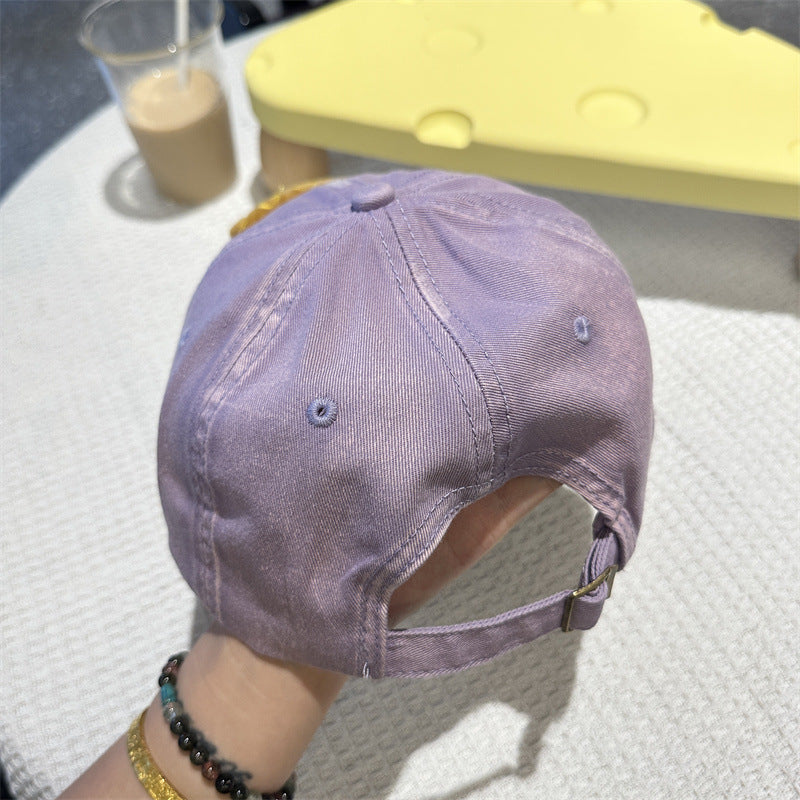 Adorable Cartoon Cat & Stars Baseball Cap - 100% Cotton, Adjustable Fit, Sun Protection(blue)