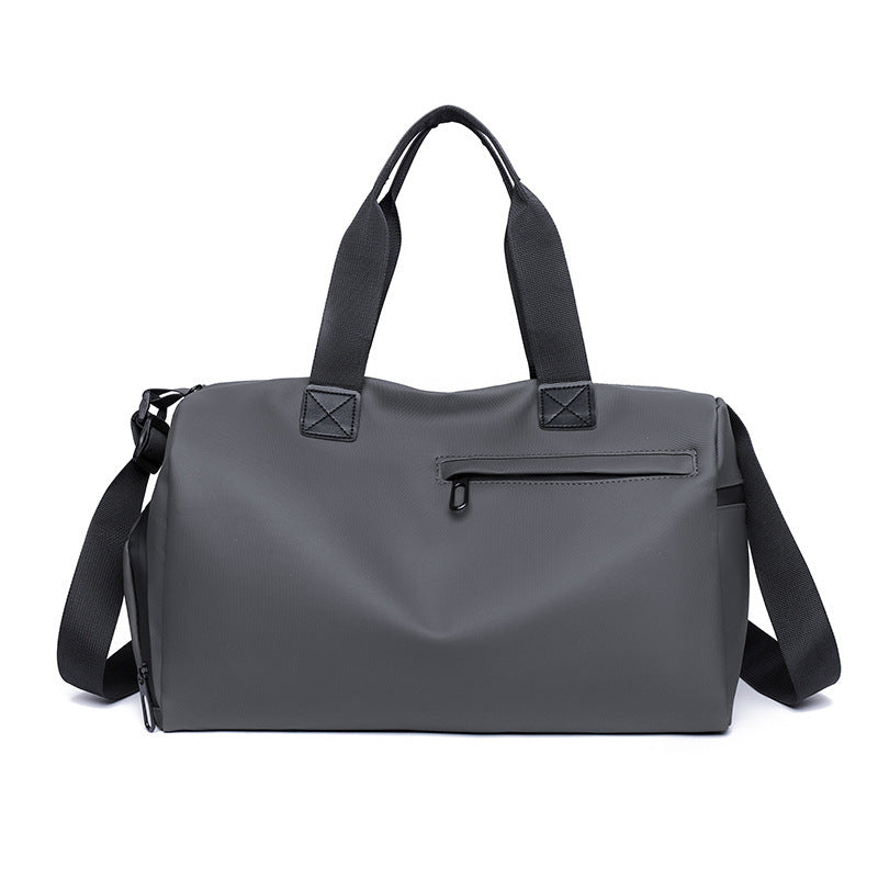 Large Capacity Travel Duffel Bag with Shoe Compartment & Wet Pocket - Multi-Purpose Gym & Weekend Bag(Grey)