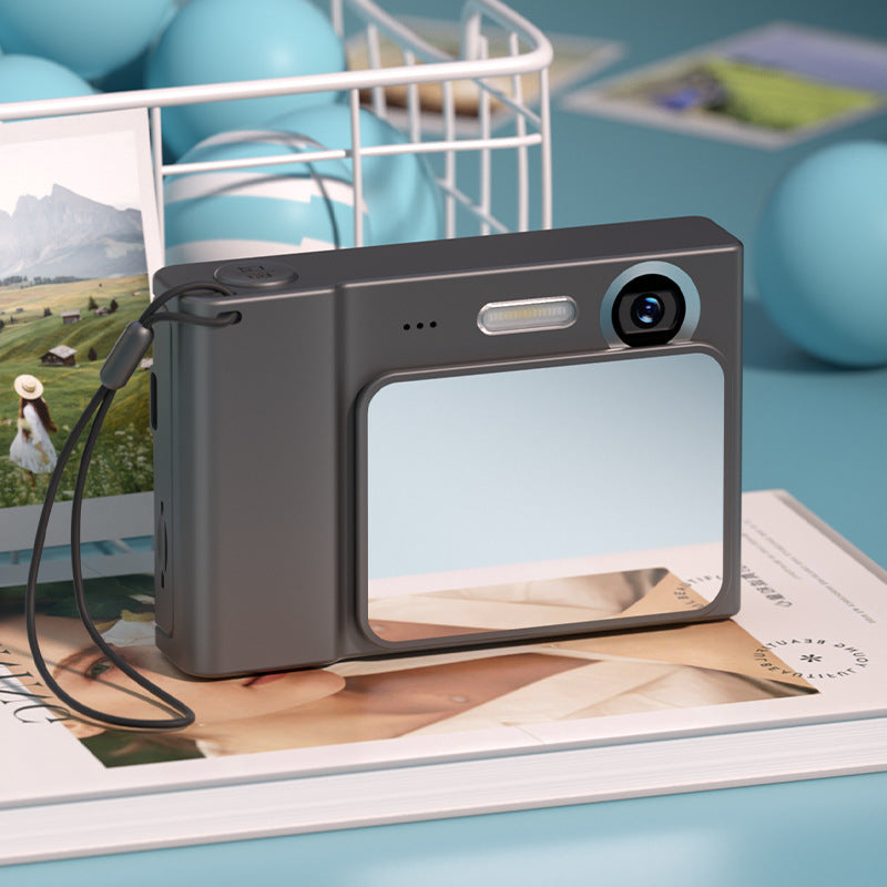 48MP Digital Camera for Kids & Beginners - 1080P Vlogging, 8x Zoom, Filters & Games(black)