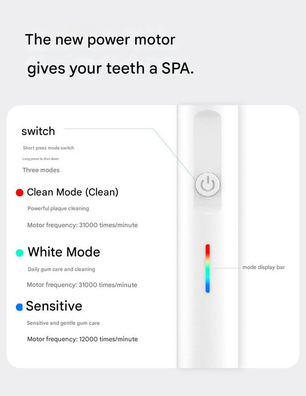 2-in-1 Sonic Electric Toothbrush & Power Flosser Kit - 3 Modes, 31000VPM, IPX7 Waterproof, with Travel Case(black)