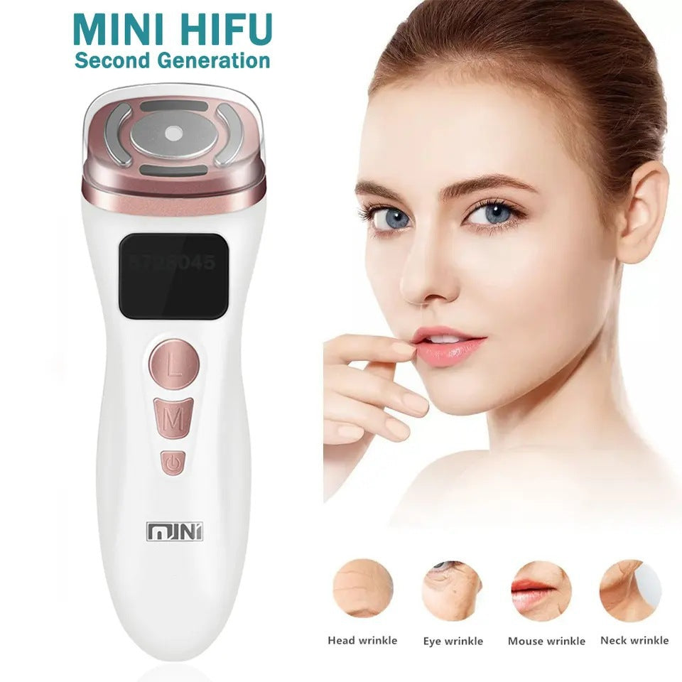 3-in-1 Facial Firming & Anti-Wrinkle Device with HIFU, RF & EMS Technology(White)