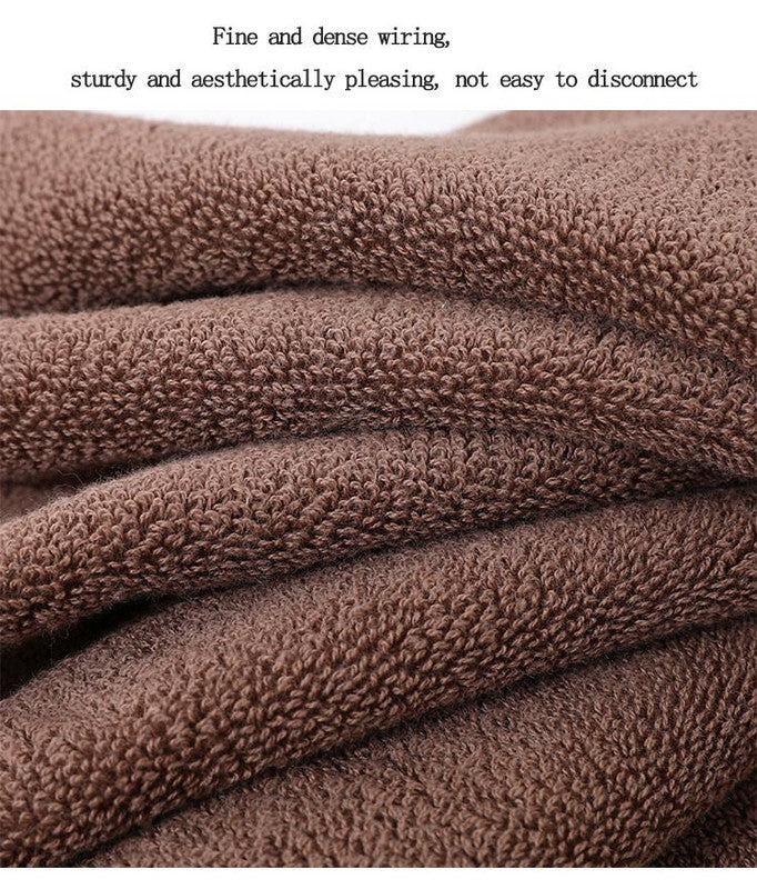 Luxury Combed Cotton Towel Collection - Highly Absorbent, Soft & Durable for Bath, Hand, and Face(Beige)