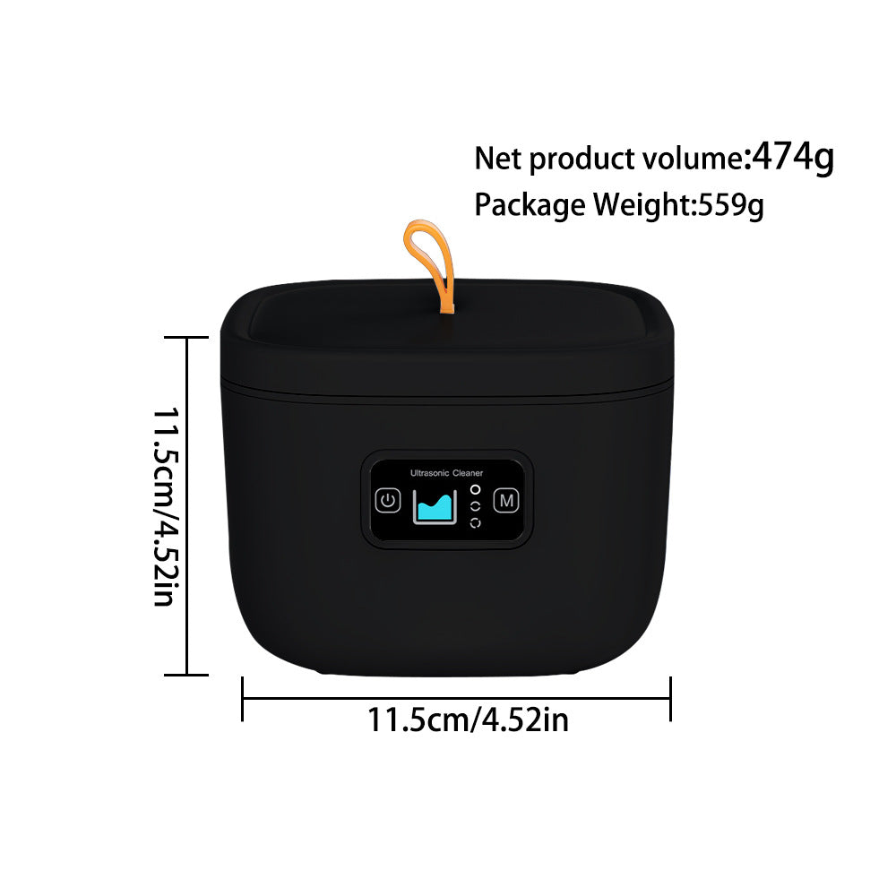 Professional Ultrasonic Cleaner with UV Light - 45000Hz for Dentures, Retainers, Jewelry & More(black)