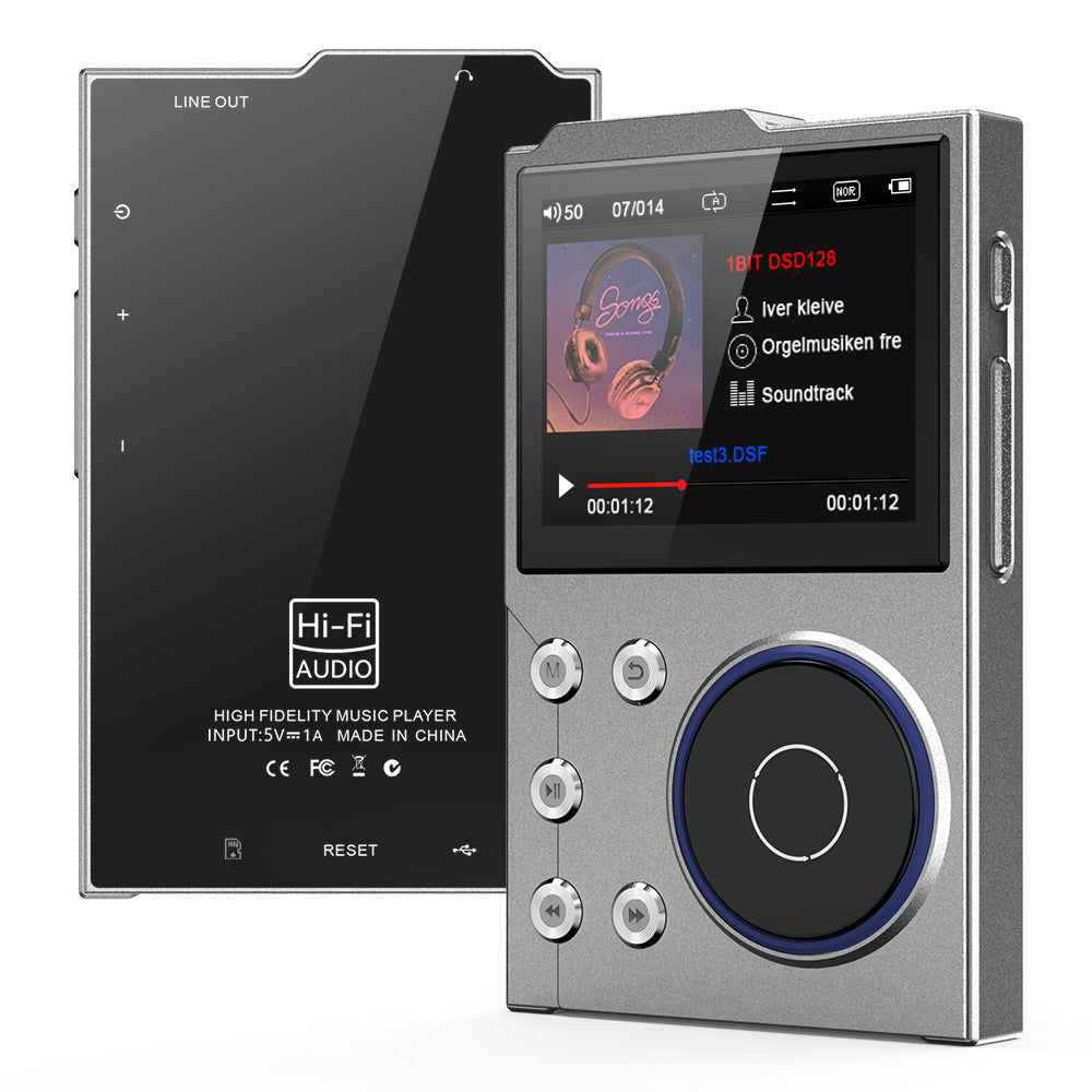 Portable Hi-Res Digital Audio Player - DSD, Dual DAC, Bluetooth 5.0, Expandable Storage(Grey 16GB + 32GB)