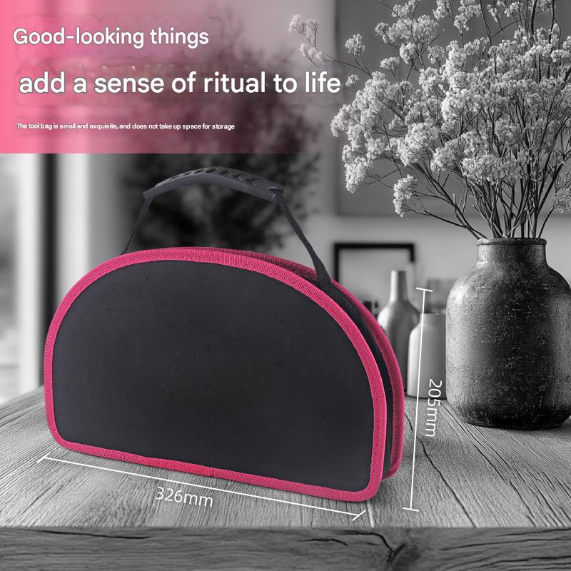 63-Piece Essential Home Repair Tool Kit with Portable Zipper Case(pink)