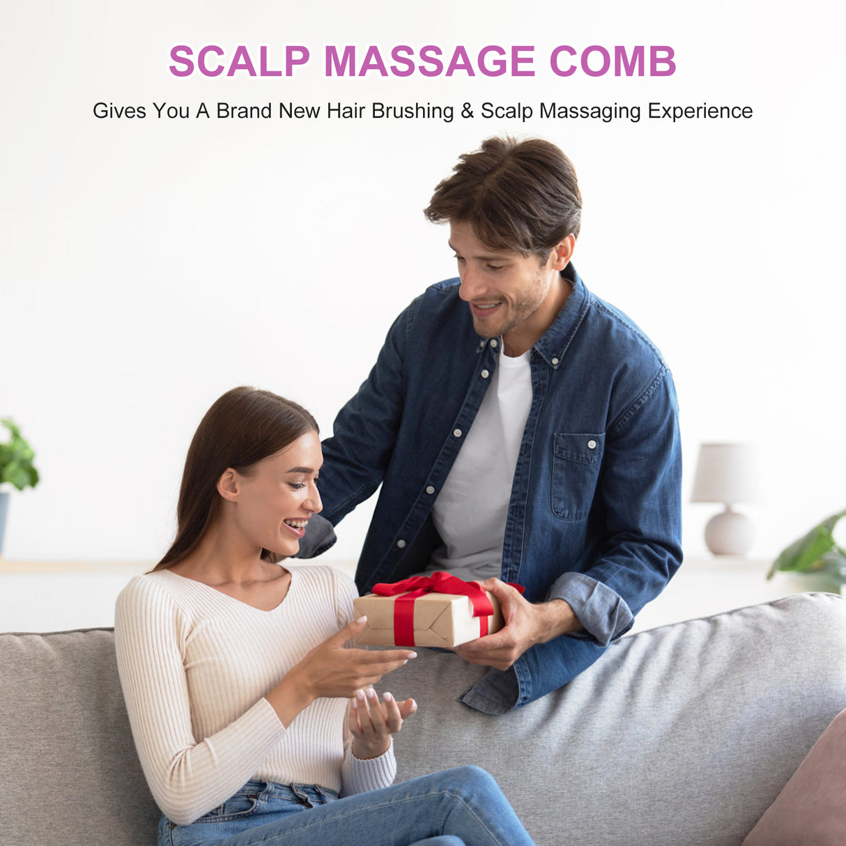 Electric Scalp Massager & Essential Oil Applicator Brush - 360 Kneading, 3 Modes, USB-C Rechargeable(grey)