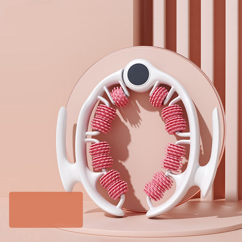 Pink U-Shape 360 Degree Massage Roller - Multi-Functional Leg, Arm & Neck Massager for Muscle Relief & Recovery