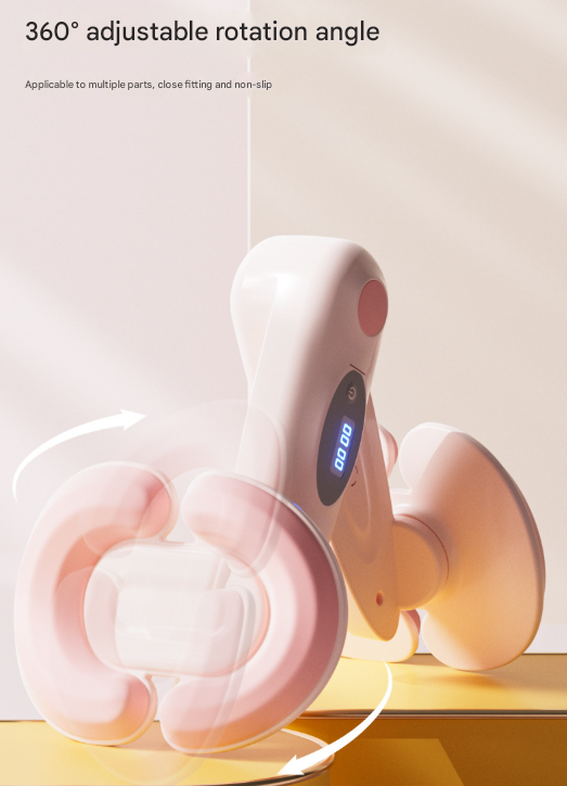 Pink Smart Kegel & Thigh Master with Digital Counter - Adjustable Pelvic Floor Trainer for Women's Home Workout