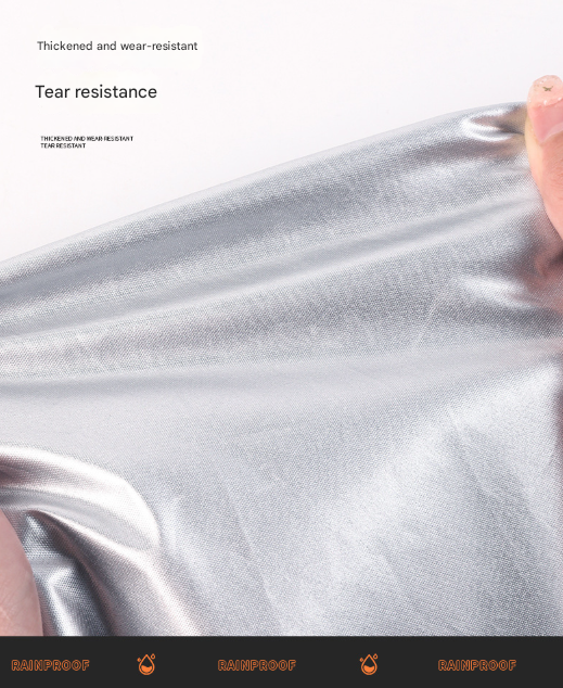 Size M Black All-Weather 210D Bicycle Cover - Waterproof & UV-Proof Outdoor Bike Protector with Lock Hole & Storage Bag