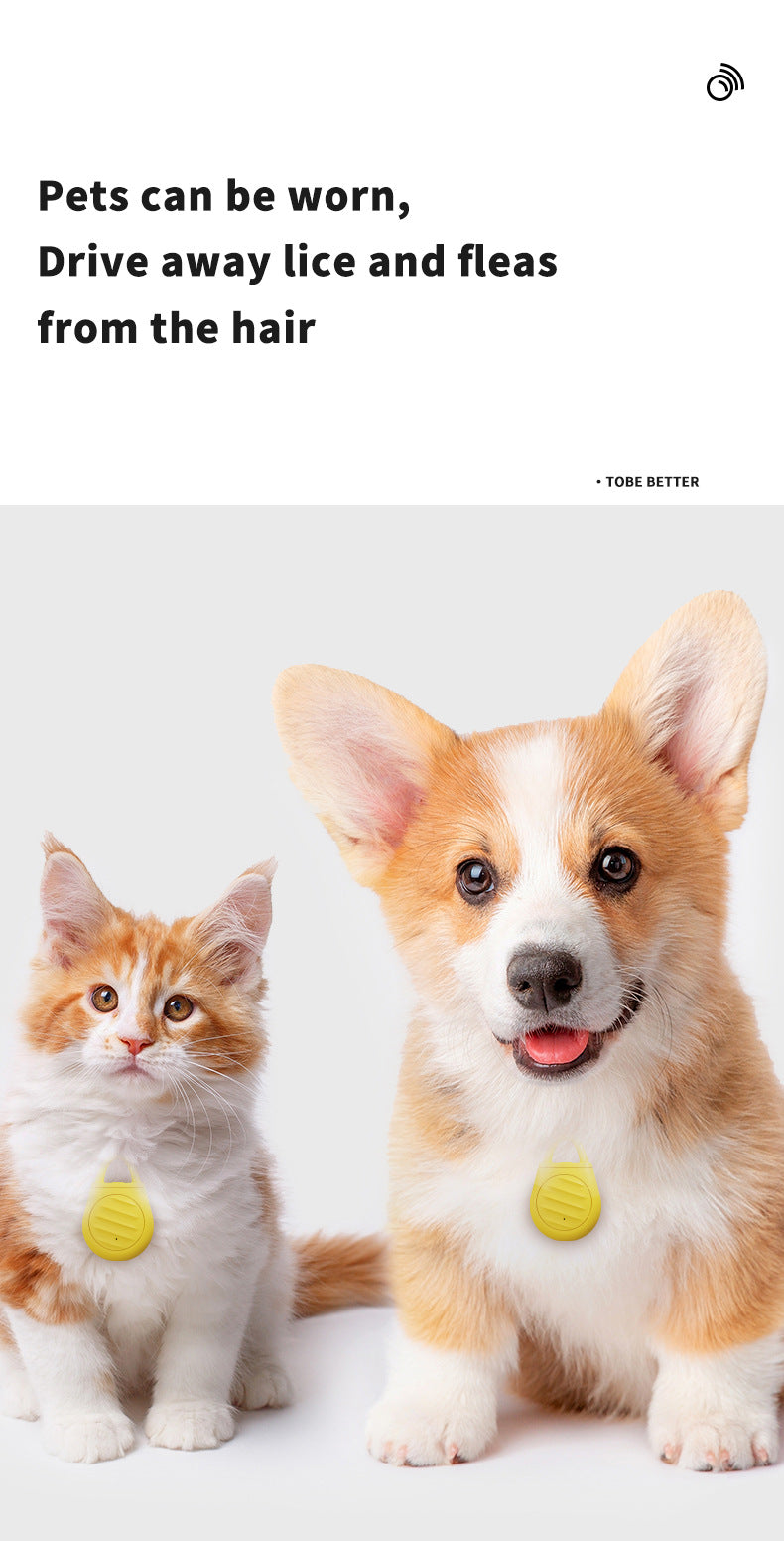 2 Pcs Yellow Portable Ultrasonic Pest Repeller - Rechargeable Mosquito & Bird Repellent Device | 3-Mode for Indoor, Outdoor & Camping