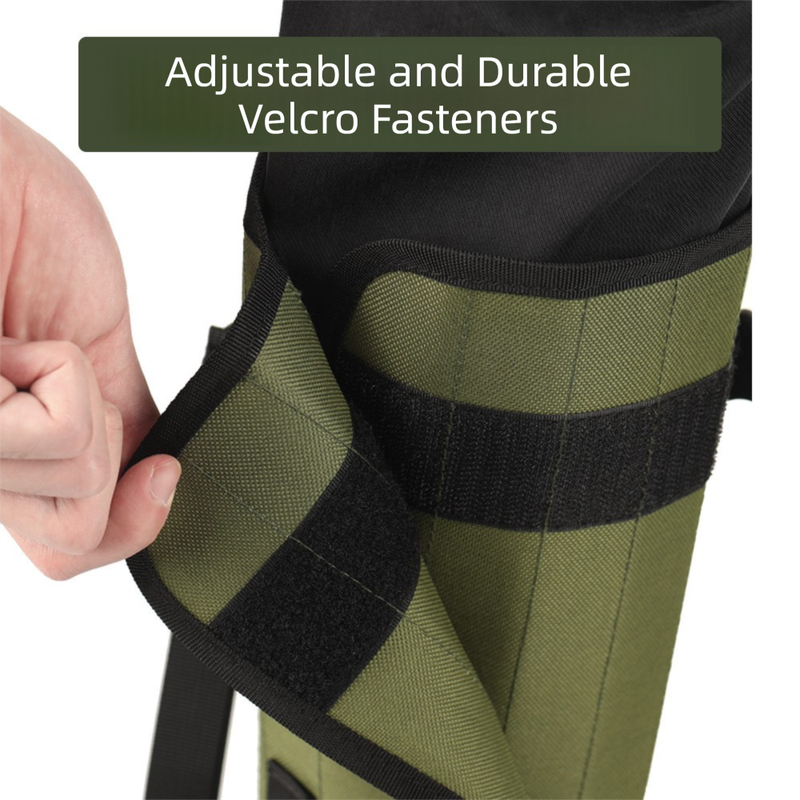 Green Outdoor Waterproof Leg Gaiters - Anti-Snake Bite & Scratch Protection Boot Covers - Breathable Nylon Oxford Leg Guards for Hiking Camping