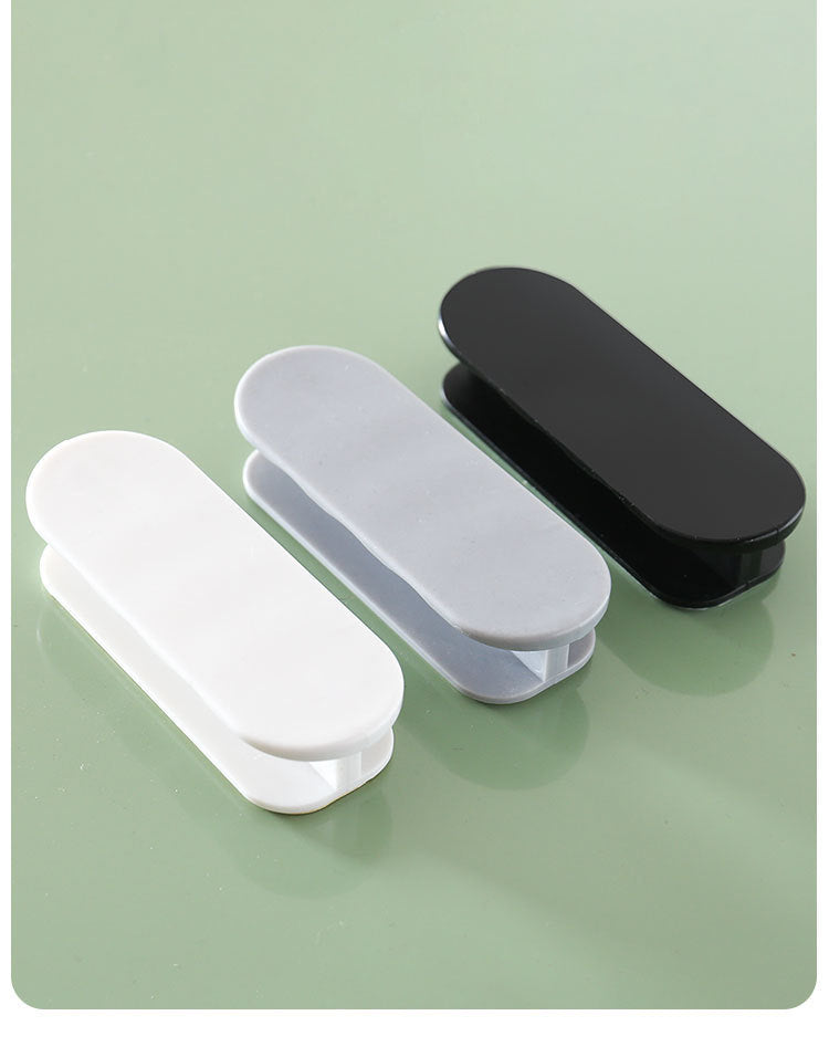 Black 10-Pack No-Drill Window Handle Cabinet Pulls - Adhesive Mounting for Easy Installation