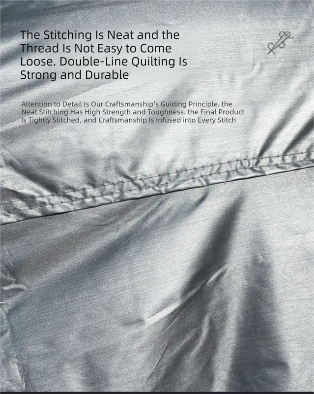 Silver YL Off-Road Vehicle Cover – 170T taffeta fabric, all-weather vehicle protection(4700×1900×1850MM)