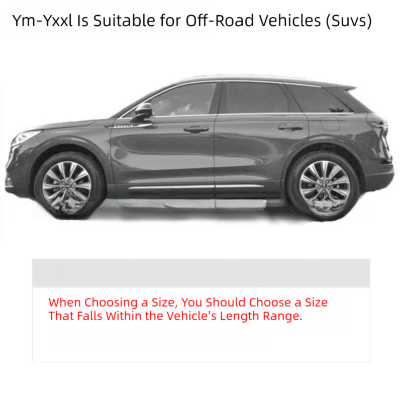 Silver YL Off-Road Vehicle Cover – 170T taffeta fabric, all-weather vehicle protection(4700×1900×1850MM)