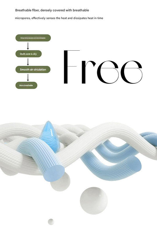 Lightweight Reversible Summer Quilt - Soft, Breathable & Machine Washable Comforter(150x200cm Full of Love)