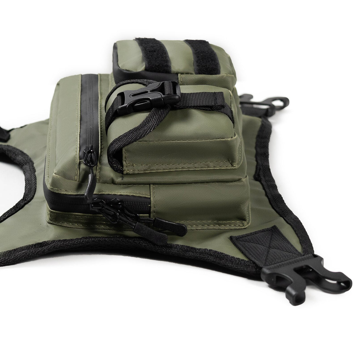 Green Outdoor Tactical Chest Bag - CS Running Hydration Sports Chest Pack for Men (0.572kg, 30x30x6 cm)