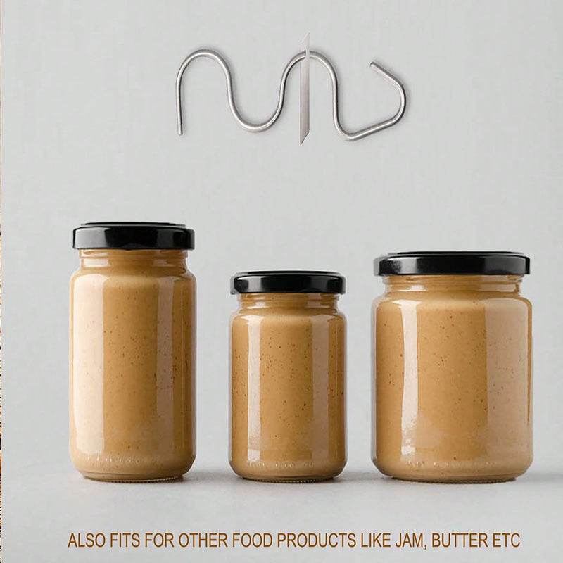 4 Pack Stainless Steel Peanut Butter Stirrer - Food Grade Nut Butter Mixer Tool for 16-35 oz Jars - Durable Kitchen Gadget for Australian Homes