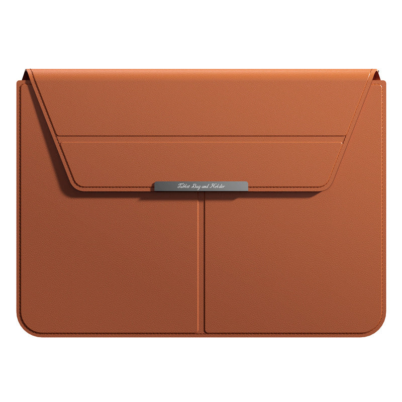 3-in-1 Detachable PU Leather Laptop Sleeve with Ergonomic Stand & Mouse Pad(grey 13/14 inch)