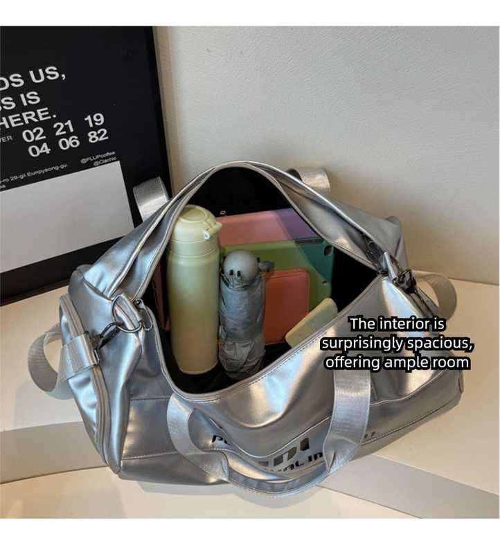 Lightweight Sports Bag with Dedicated Shoe and Wet Gear Zone(black)