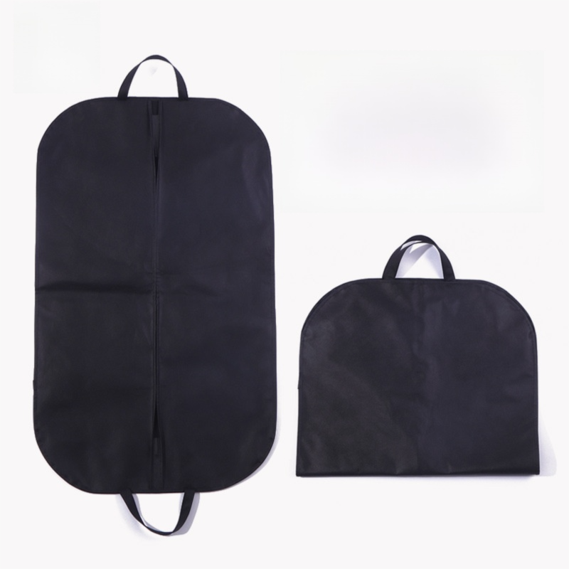 2-Pack Travel Long Dress Garment Carrier Bag Suit Bags(60×100CM) - Non-Woven Dust Cover, Foldable Hanging Clothes Storage Bag with Reinforced Handle