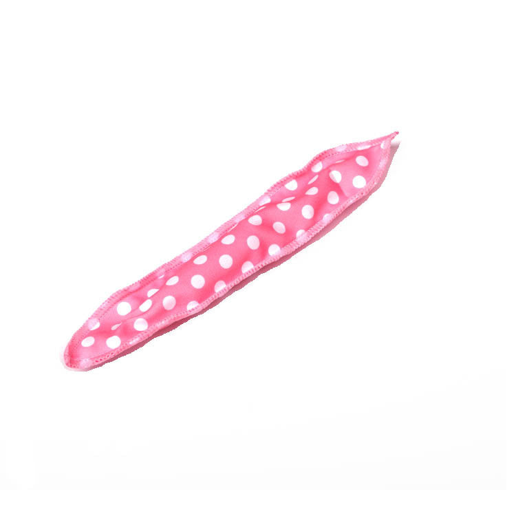 20-Pack Pink Polka Dot Bow Sponge Hair Rollers Set - Soft Sleep Pillow Lazy No-Heat Curler for Heatless Loose Curls Hair Style