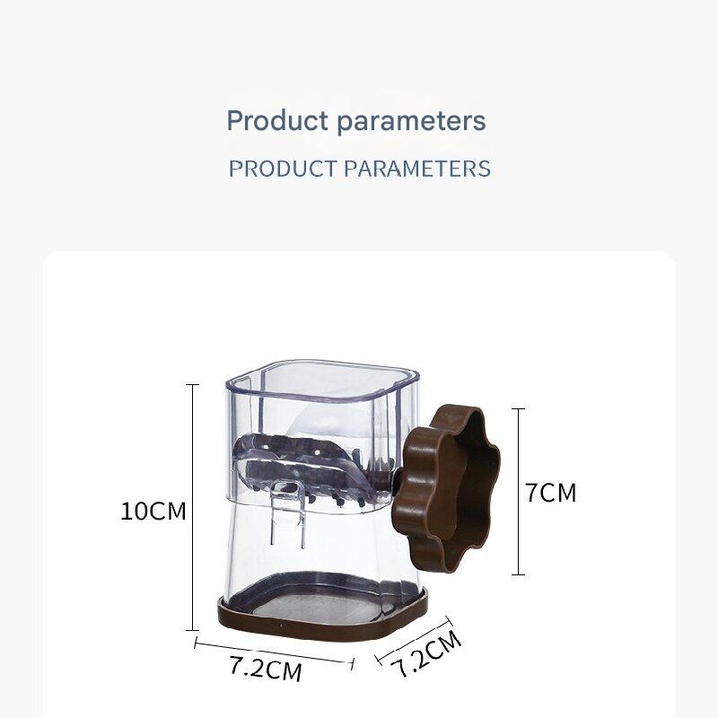 Yellow Manual Nut & Chocolate Grinder - Effortless Peanut Walnut Chopper - Easy Clean Kitchen Tool