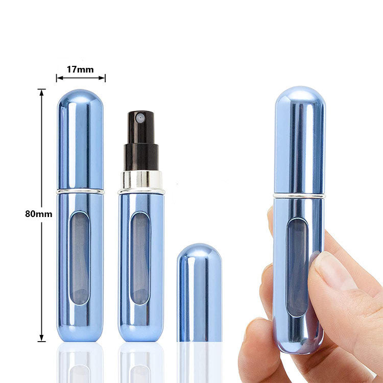 5-Pcs Gold 5ml Refillable Perfume Atomizer Portable Bottom Fill Travel Spray Bottle for Fragrance and Aftershave Australian Travel Essential