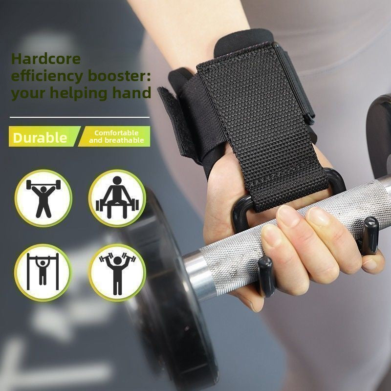 3-Pairs Black Heavy Duty Weightlifting Power Hooks for Deadlifts and Pull-ups Non-Slip Metal Hooks with Adjustable Padded Wrist Straps for Australian Gym Enthusiasts