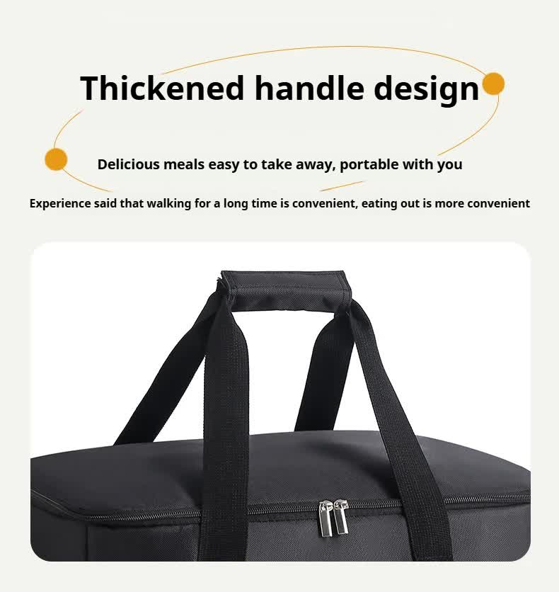Small Insulated Lunch Bag 10L Cooler Tote Box with Shoulder Strap Leakproof Thermal Meal Prep Carrier for Work School Picnic Navy Blue