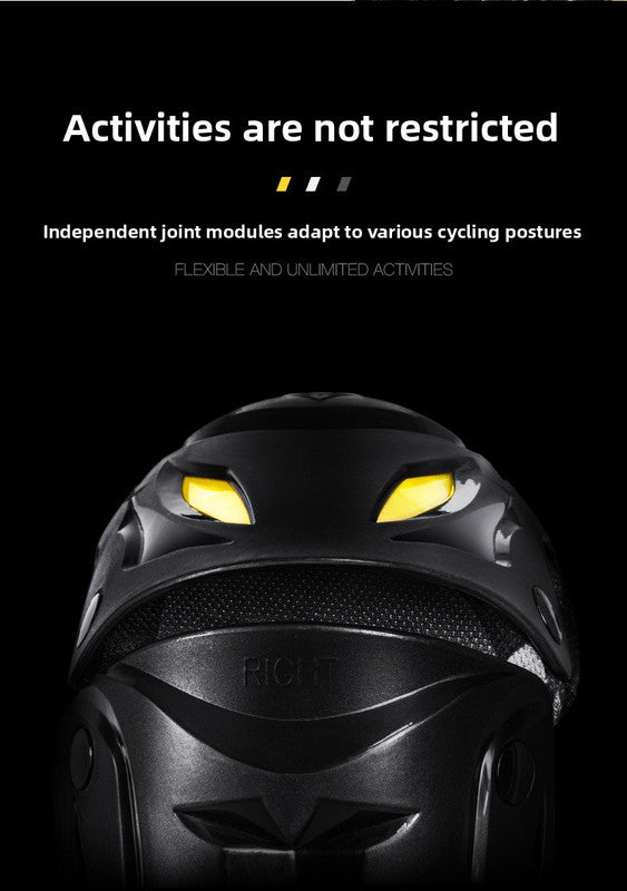 SULAITE CE Level 1 Certified 4 Piece Motorcycle Protective Gear Set Grey Knee Pads and Elbow Guards Long Shin Armour Quick Release for Motocross Dirt Bike