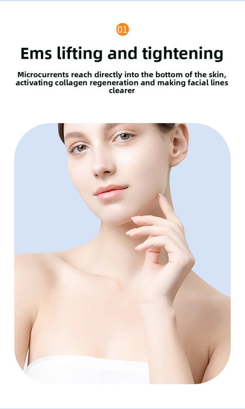 Ultrasonic Skin Scrubber Facial Spatula Blackhead Remover & Pore Cleaner with Ion EMS Lifting Mode Rechargeable Beauty Tool Pink