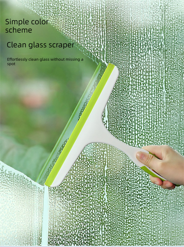 3 PCS Window Squeegee Set Shower Glass Wiper Streak Free TPR Blade Multi Purpose Cleaning Tool for Bathroom Mirror Car Tiles Red Green Blue