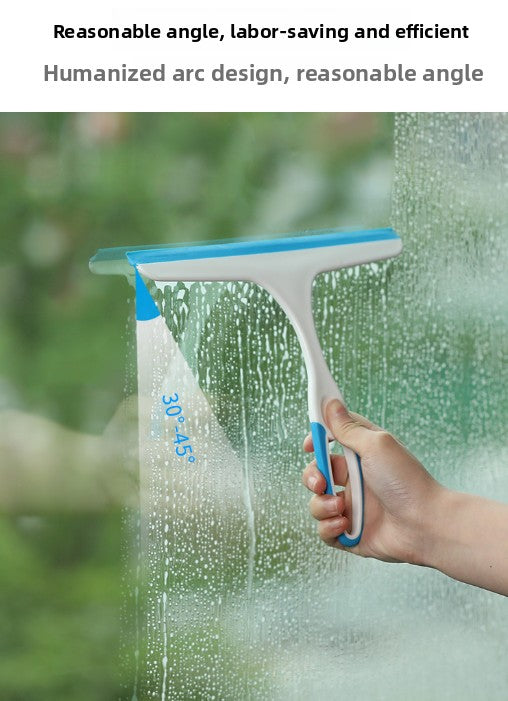 3 PCS Window Squeegee Set Shower Glass Wiper Streak Free TPR Blade Multi Purpose Cleaning Tool for Bathroom Mirror Car Tiles Red Green Blue