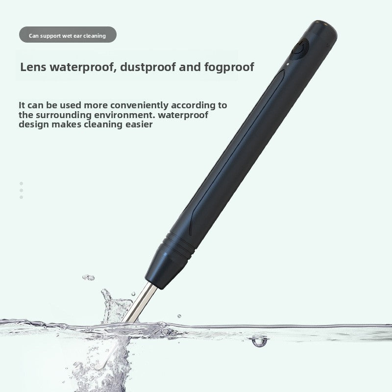 Smart Visual Ear Wax Removal Tool with HD Camera WiFi Wireless Otoscope Ear Cleaner 3.5mm Ultra Slim Lens for iPhone Android Green