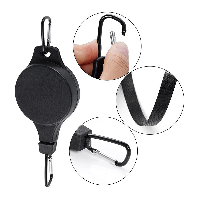3PCS White Retractable Hanging Basket Pulley System & 3PCS Heavy Duty Stainless Steel S-Hooks Combo - Garden Plant Hanger(Max Load 5KG)