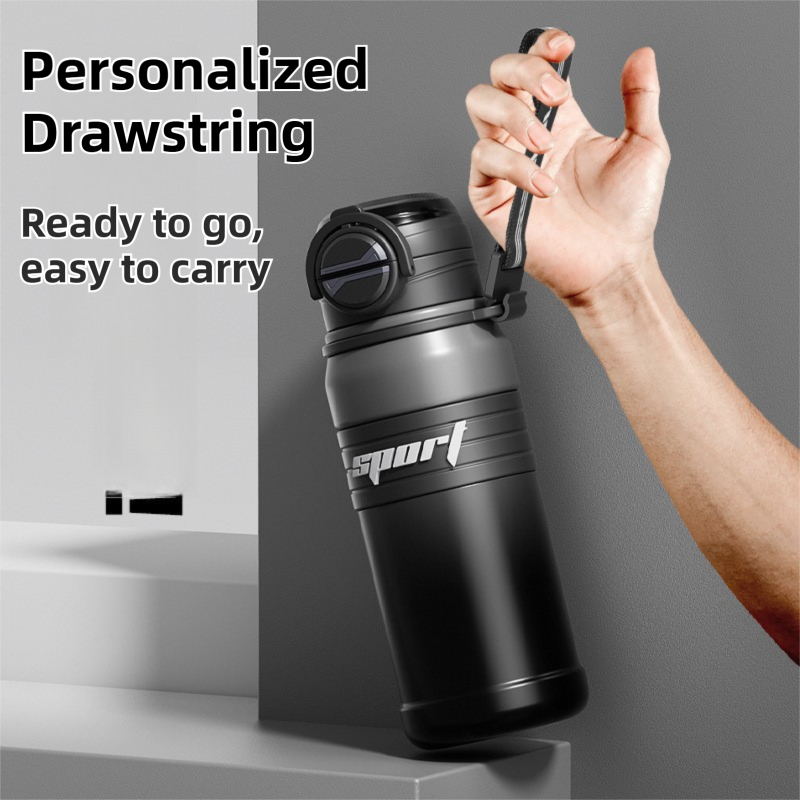 Gradient Green 670ml Large Capacity Sports Insulated Tumbler - 316 Stainless Steel Straw Water Bottle, Dual-Use Lid for Travel & Outdoors