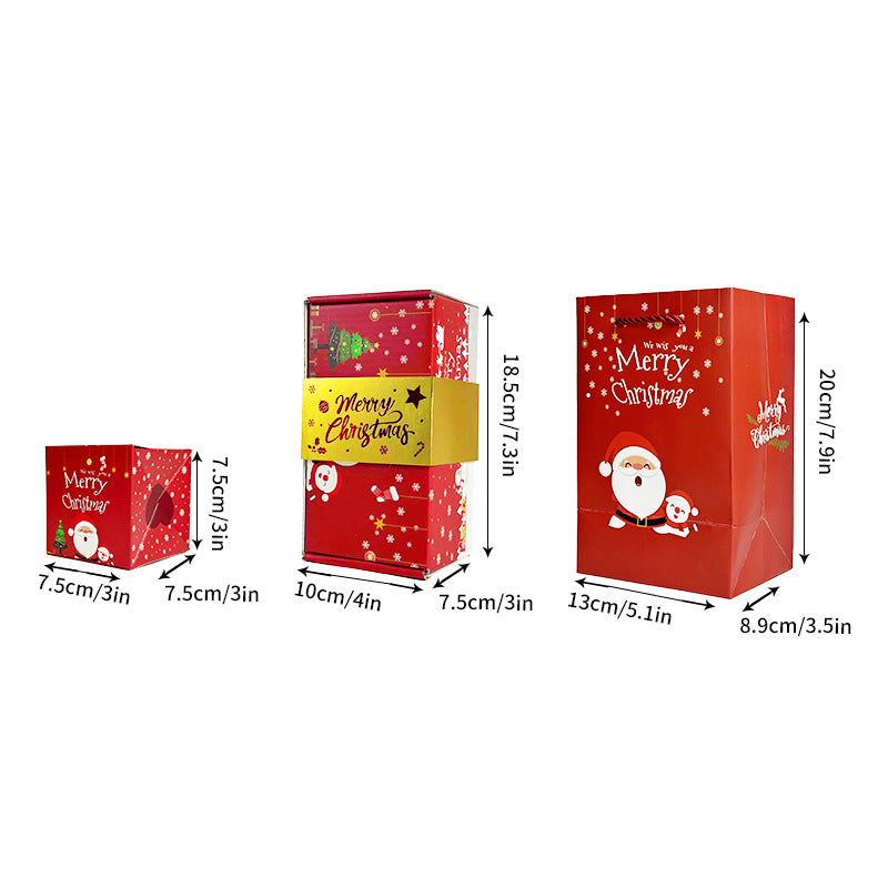 Red Pop-Up Jumping Gift Box Set (10 Bouncing Boxes) - Christmas / Valentine's Day Creative Surprise Gift Kit for Cash & Tiny Gift