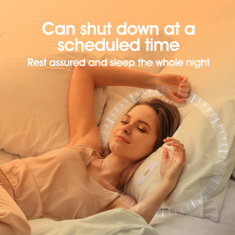 Black SMB-07 Bone Conduction Under-Pillow Speaker - Bluetooth 5.4 Ultra-Thin Sleep Aid Sound Bar with Dual Speaker Resonance & 36 Built-in White Noise Tracks