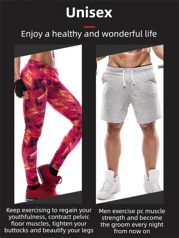 White 35KG High-Resistance Kegel Trainer With Smart Counter & Leg Straps - Unisex Muscle & Thigh Slimming Equipment