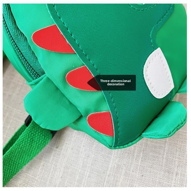 Pink Kids Cartoon Dinosaur Chest Bag Cute Lightweight Nylon Crossbody Shoulder Pack for Toddlers Outings and Travel New Arrival Gift