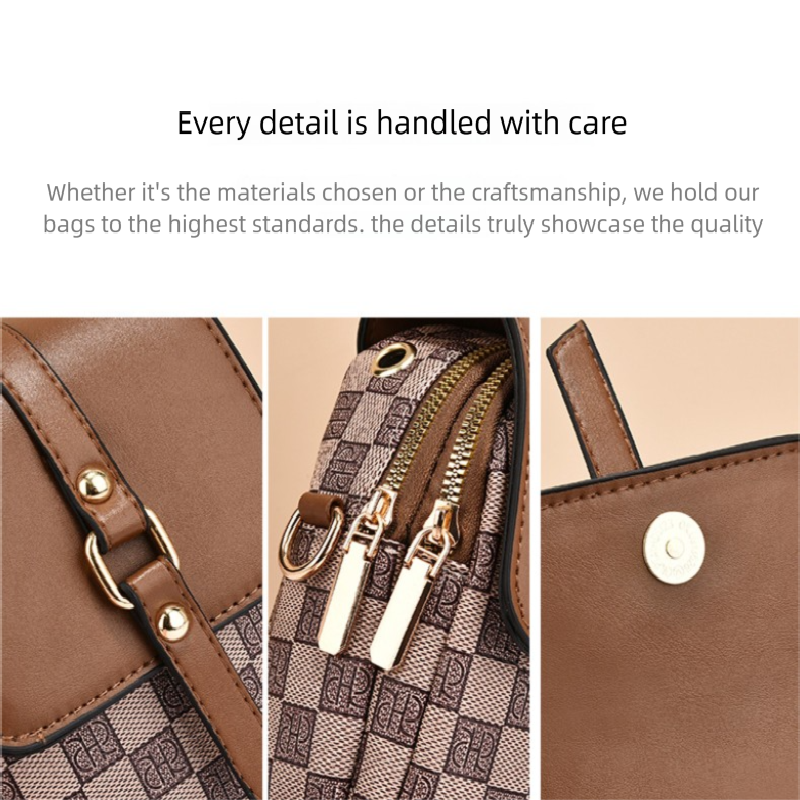 khaki Women's Mini Crossbody Phone Bag Compact PU Leather with Multiple Pockets and Headphone Port for Daily Travel Stylish Hands-Free Storage for Local Fashion